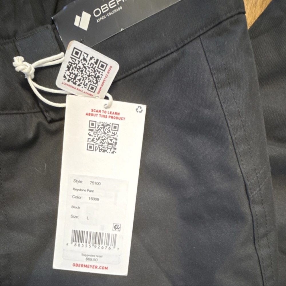 Obermeyer Midnight Black Ski Pants